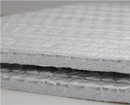 coating reflect barrier bubble xpe foam 30 micro thickness aluminium foil xpe foam heat insulation