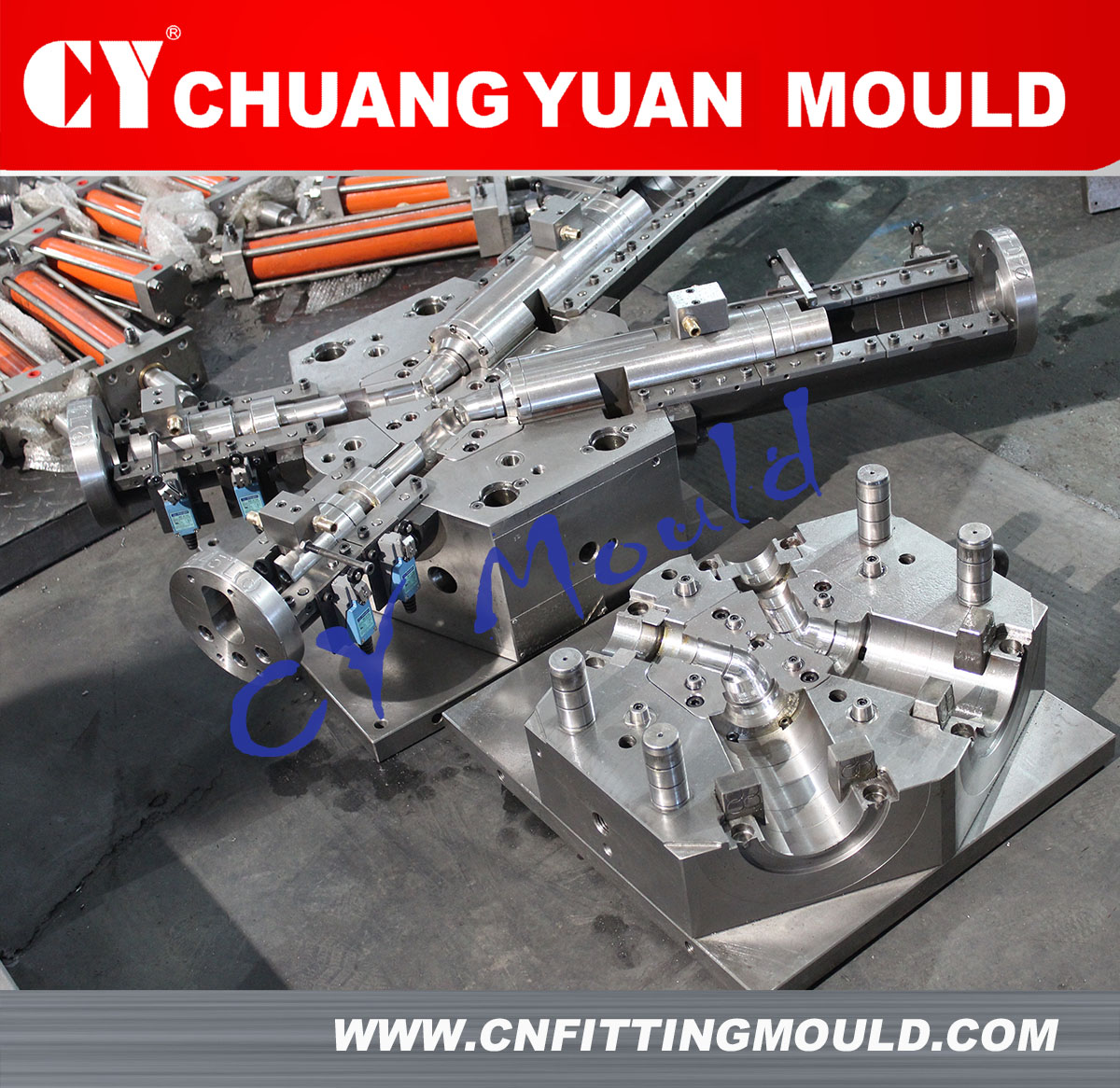 Plastic injection mould for PVC Elbow