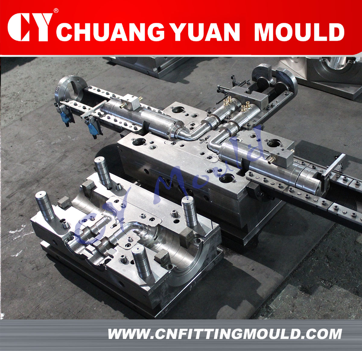 Plastic injection mould for PVC Elbow