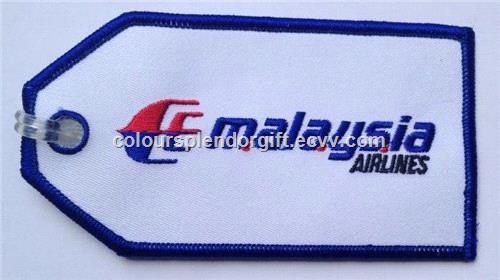 Wholesale Quality Malaysia Airlines Embroidered Tag Keychain Keyring