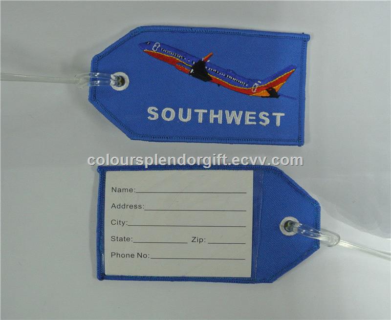 Wholesale Southwest Airlines Crew Bags Tag Embroidered Keychain Manufacturer