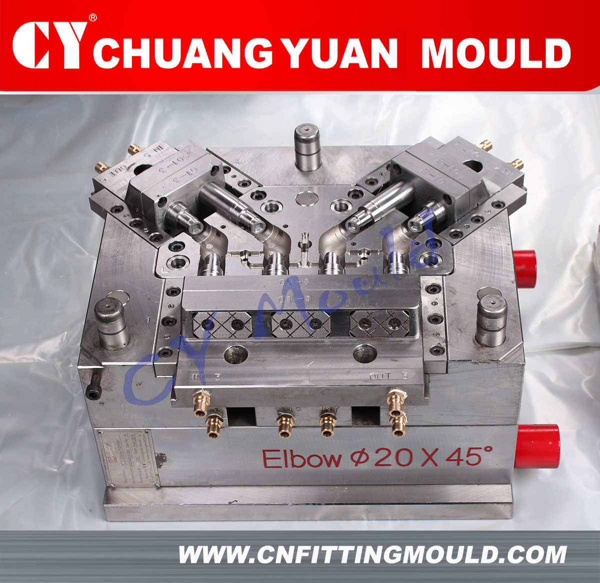 ppr pipe fittings injection mould 90D Elbow plastic fittings