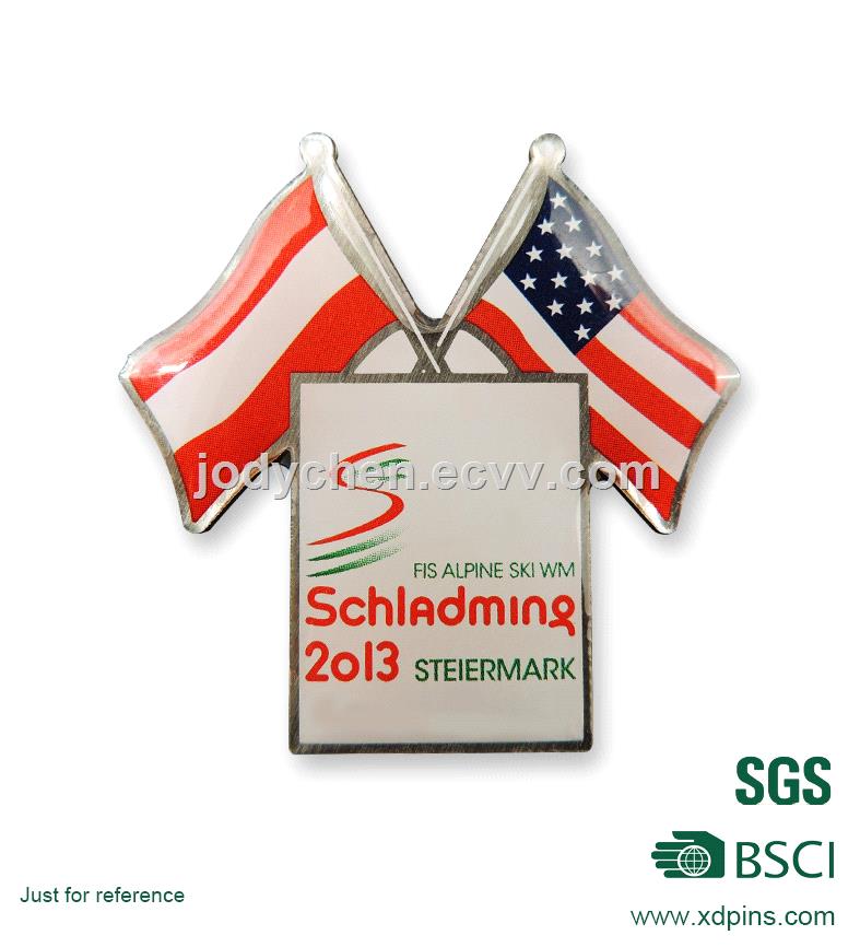 custom logo design of metal badge