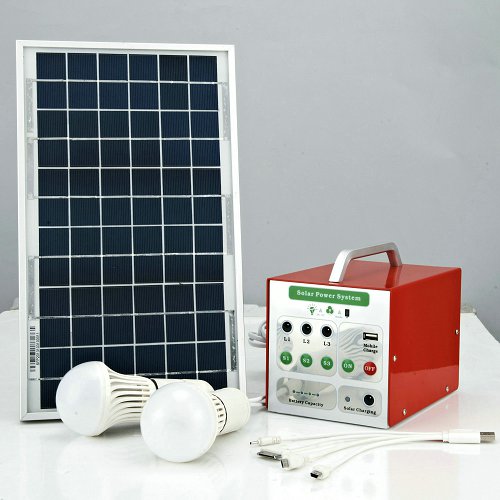 5W Solar Home Lighting System with Dimmable Function for the Light