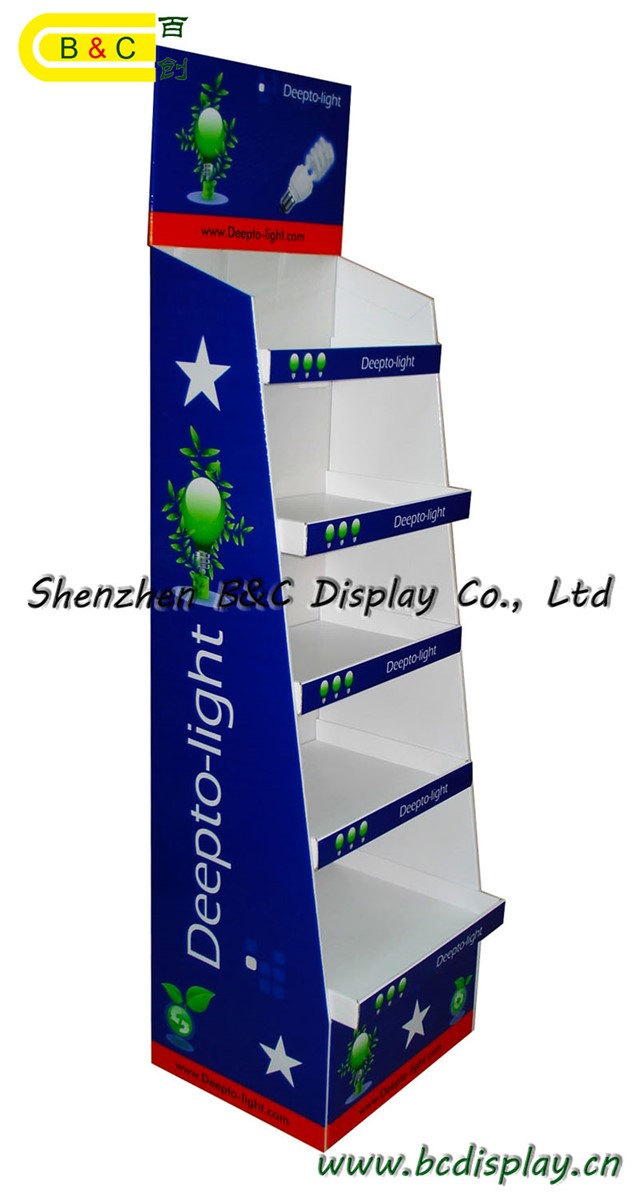 Whole selling floor display stand for LED with SGSBCA022