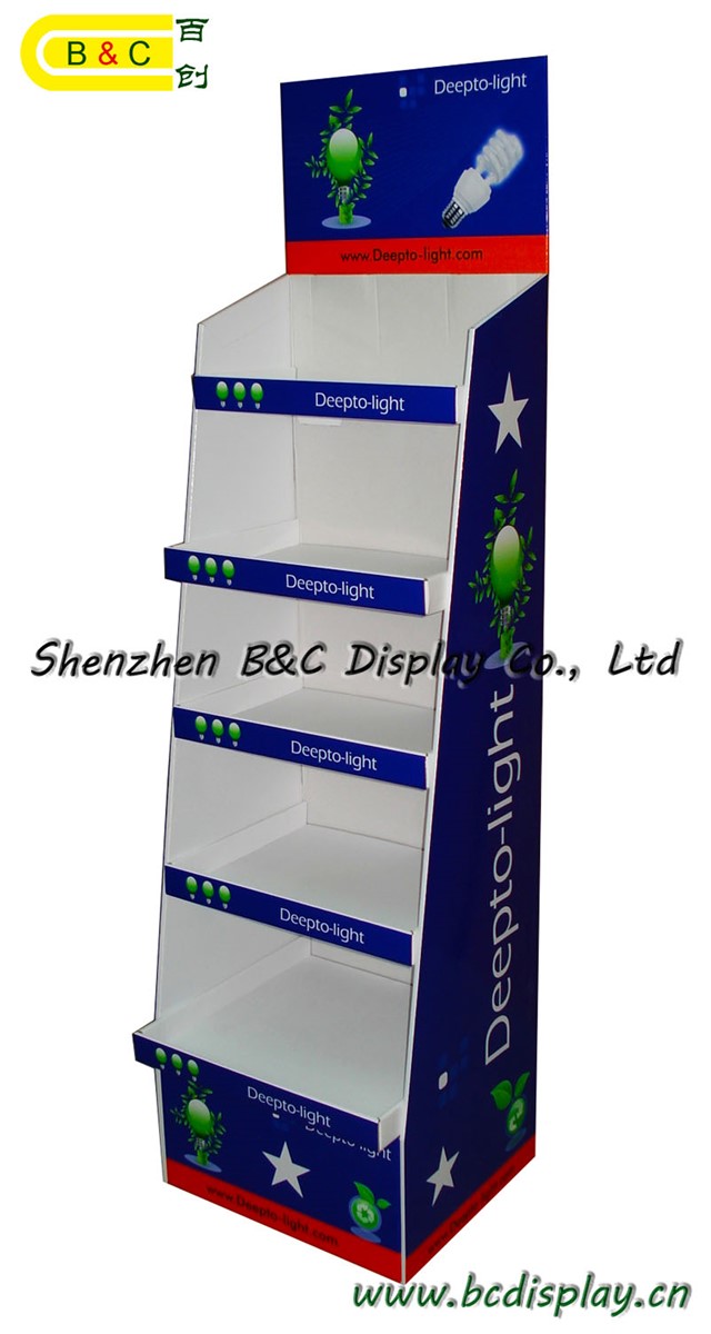 Whole selling floor display stand for LED with SGSBCA022