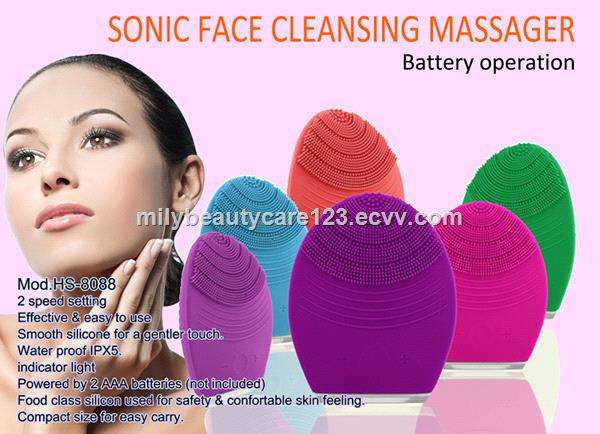 sonic silicone facial brushhs8088