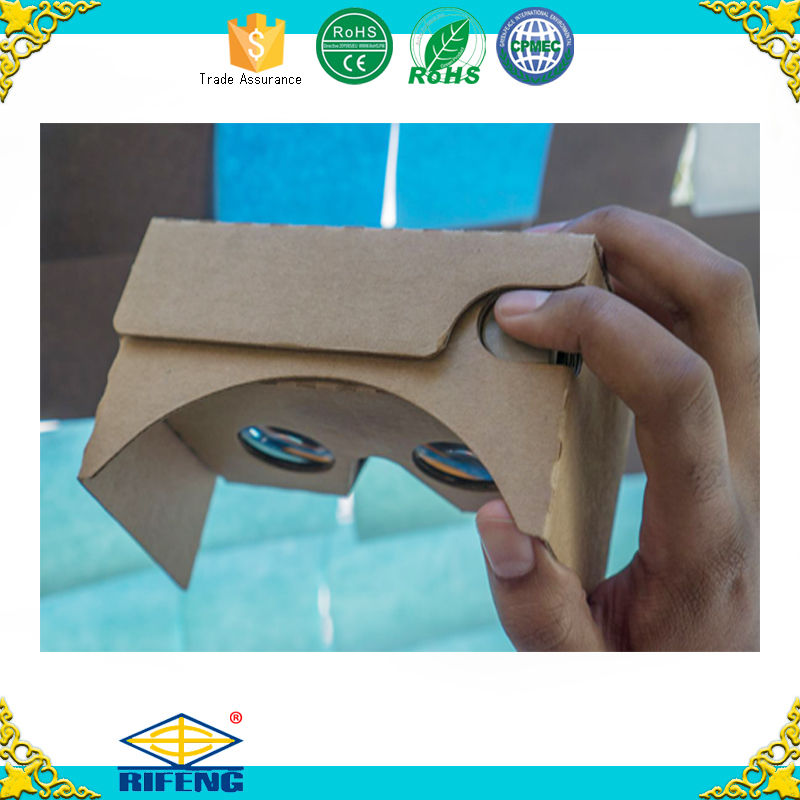 2016 hot selling virtual reality glasses paper google cardboard 3d vr box 20