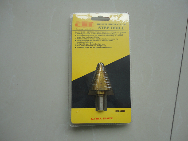 HSS Step Drill Bit For Metal
