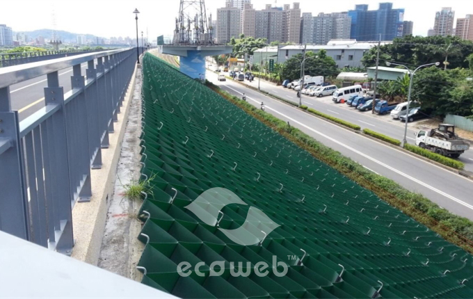 Ecoweb Geocell for slope protection