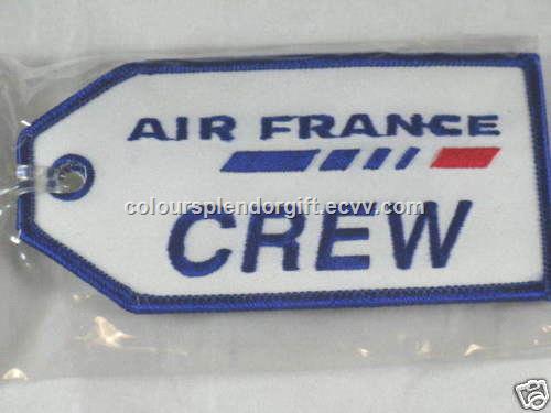 Air France Remove Before Flight Embroidery Keychain