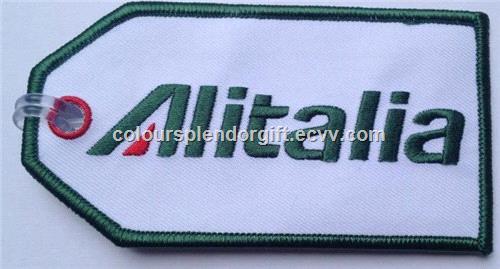 Alitalia Skyteam Remove Before Flight with Customized Embroidered Logo Accept Any Color and Size