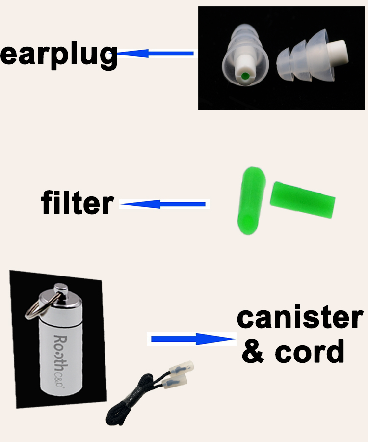 Rooth CP ear plugs for gardening environment