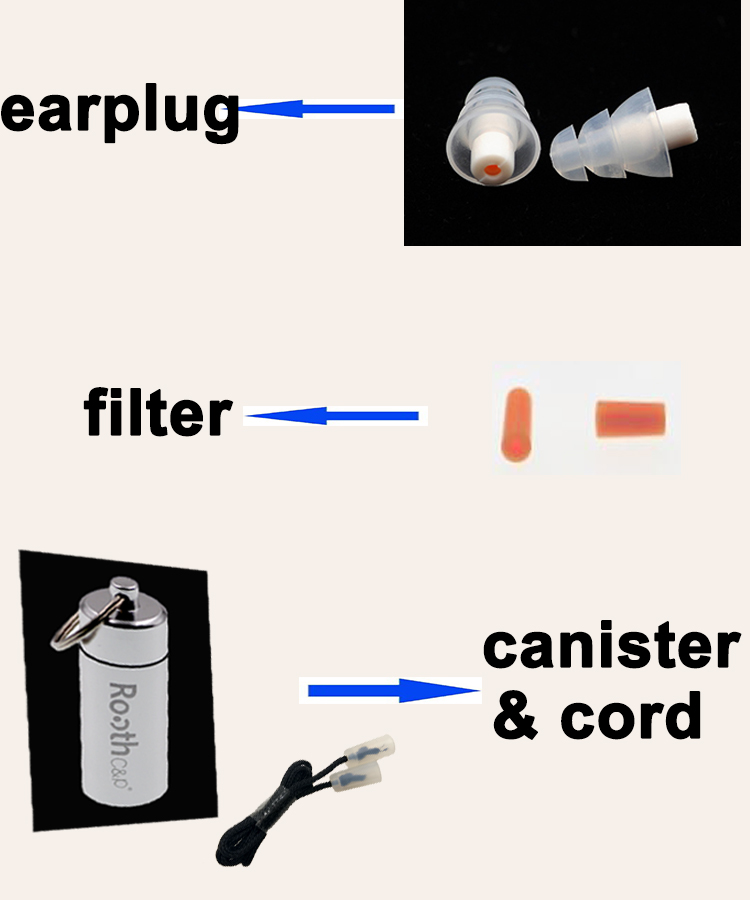 Rooth CP High Fidelity ear plugs for DJ environment