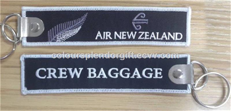 Air New Zealand Crew Baggage Embroidered Keychains