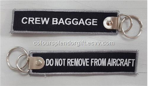 Air New Zealand Crew Baggage Embroidered Keychains