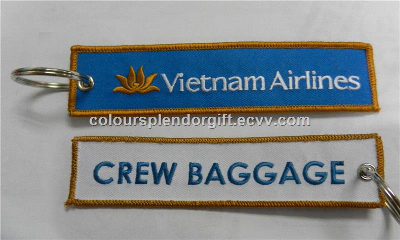 Air New Zealand Crew Baggage Embroidered Keychains