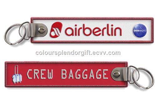 Air New Zealand Crew Baggage Embroidered Keychains