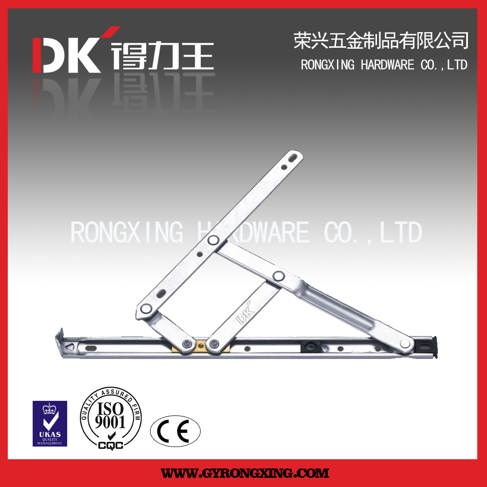 Aluminum window restrictor hingewindow stay