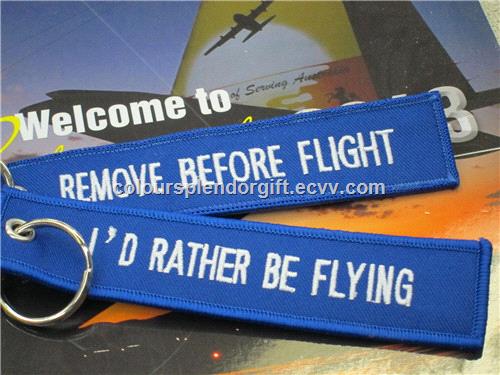 Id Rather Be Flying Pilot Personalized Embroidered Key Chains