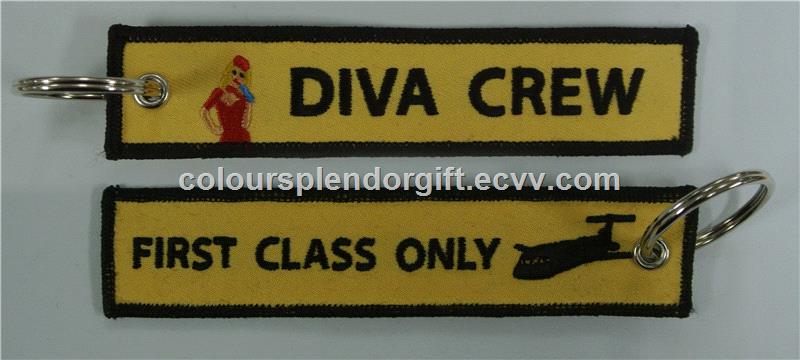 Hey Love its mine CREW Embroidery keychains