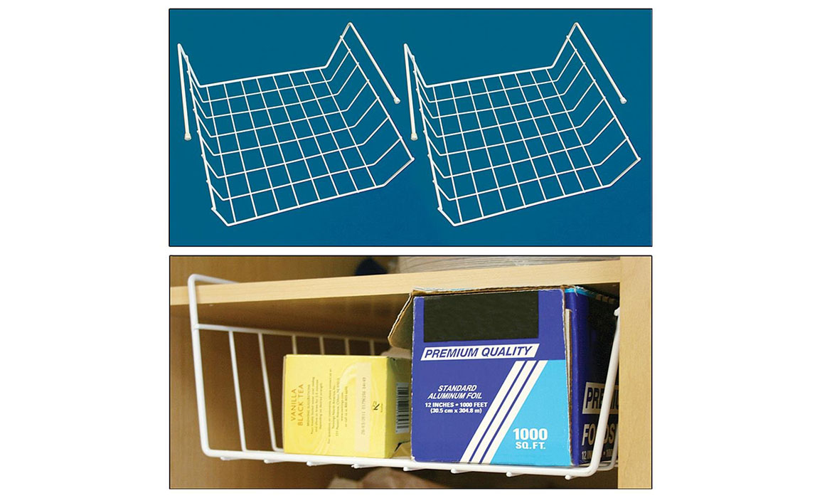 Kitchen Hanging Basket Under Cabinet Shelf Metal