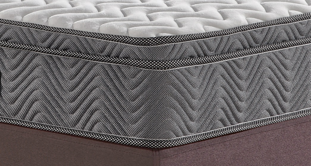 3D material euro pillow top bonnell spring mattress