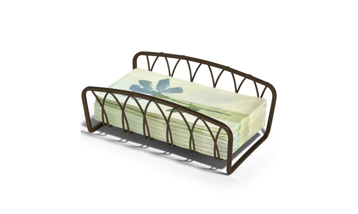 Metal Napkin Holder for KitchenBarPubCafe Twist Style