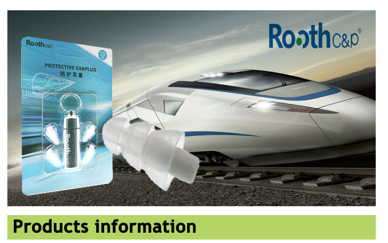 Noise reduction hearing protection silicone earplugs with filter for subway bus train