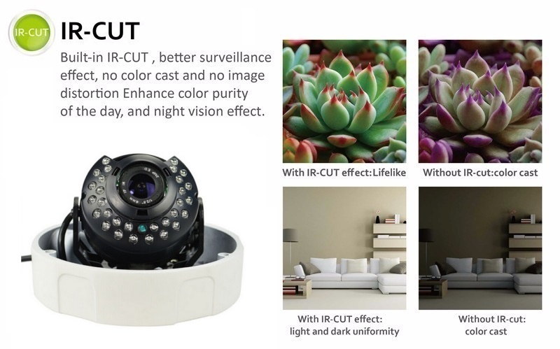 Outdoor Wireless WiFi Network 1080P IR Night Vision IP Dome Camera ONVIF