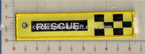 Rescue Arrow Aviation Embroidered Keychain Airplane Aircraft