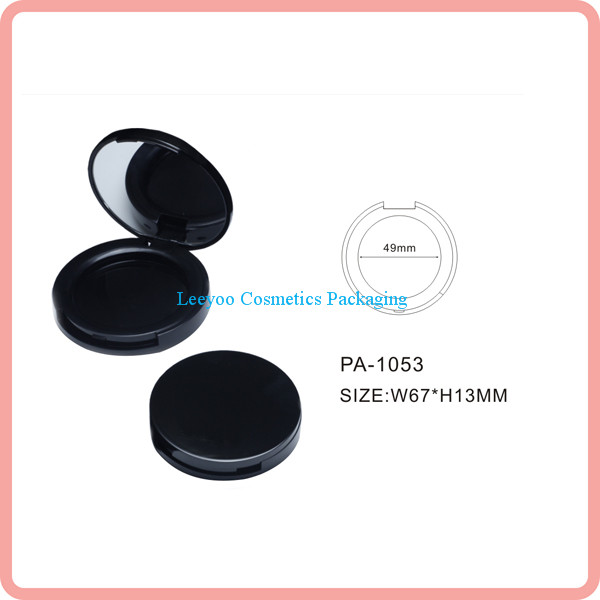 Round blush container compact powder case cosmetic powder case