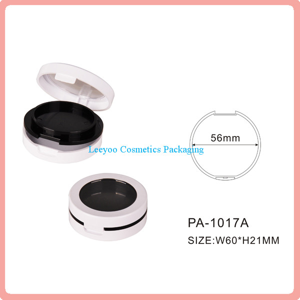 Round blusher case blush container blush powder case