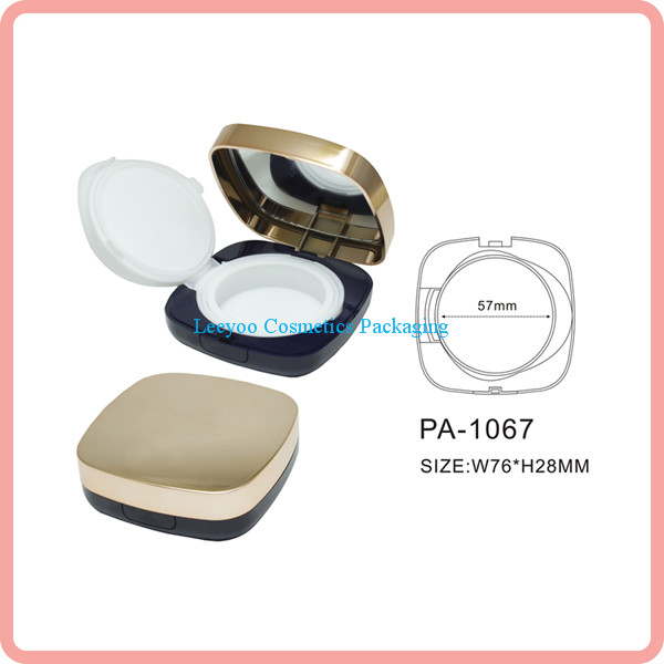 Square air cushion powder case compact powder case cosmetics packaging
