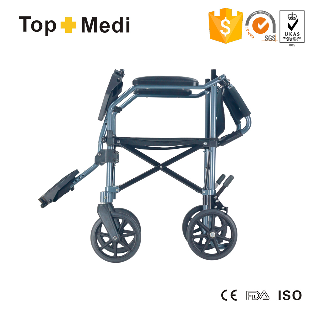 outdoor aluminum lightweight travel wheelchair for disabled