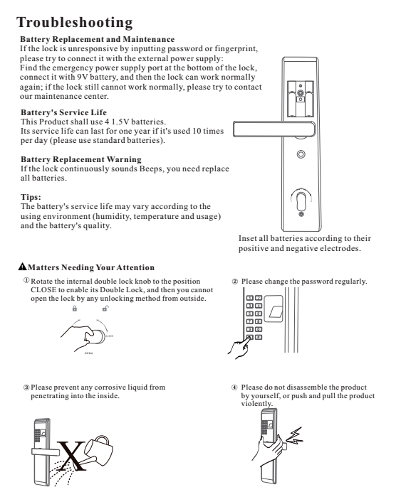 Fingerprint Coded Lock