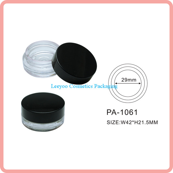 Empty eyeliner cream jar cosmetic jar plastic jar