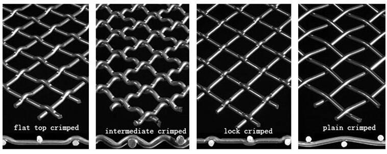 Stainless steel crimped wire mesh