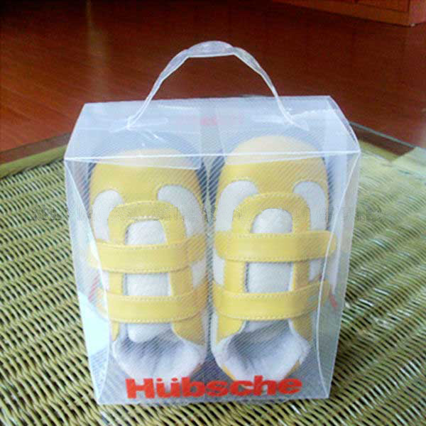 Clear Baby Shoe Box with Handle