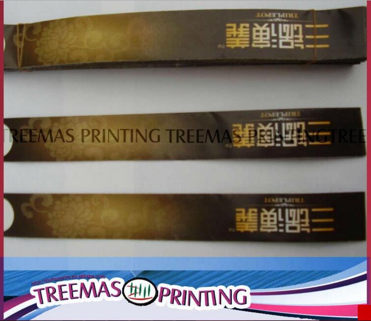 Chopsticks Wrapper And Toothpick Wrapper Printing