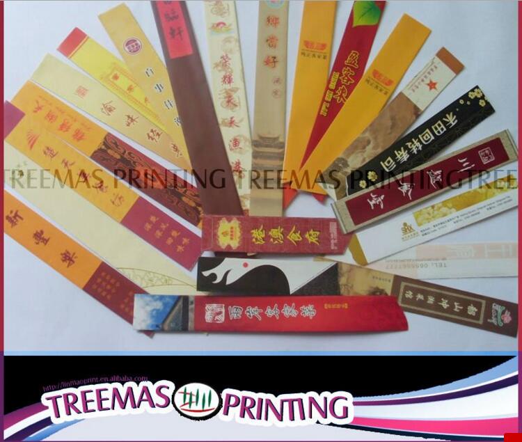 Chopsticks Wrapper And Toothpick Wrapper Printing