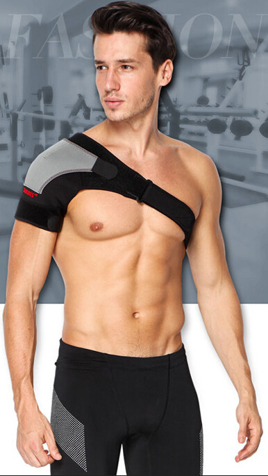 Sports Single Shoulder Brace Support Strap Wrap Belt Band