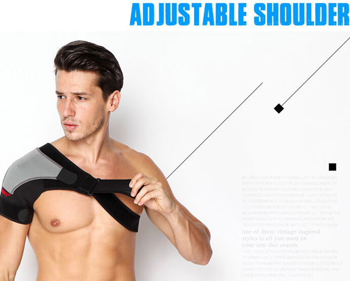 Shoulder Brace Support Adjustable Neoprene Single Shoulder Strap Wrap Belt Band