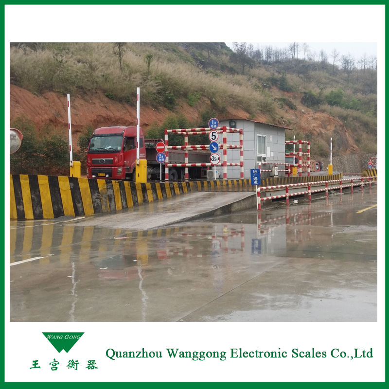 Electronic 120T weighbridge for heavy loaded trucks