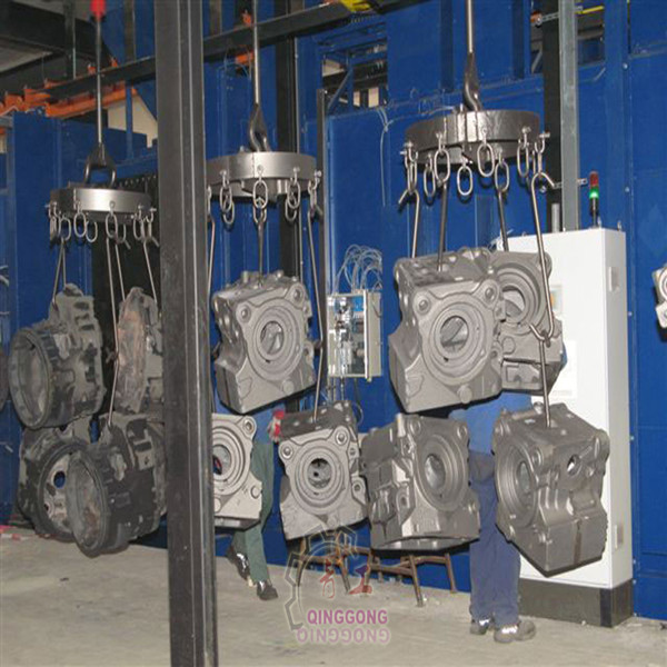 Overhead Rail Shotblaster Manufacturing Castings Shot Peening Abrator