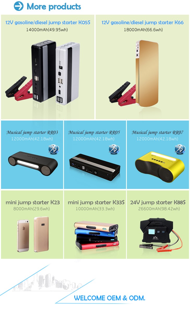 AUTO EPS car battery charger portable booster mini jump starter for 12V engines