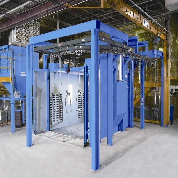Through Type Overhead Rail Descaling Machine Durable Shot Blasting Machine