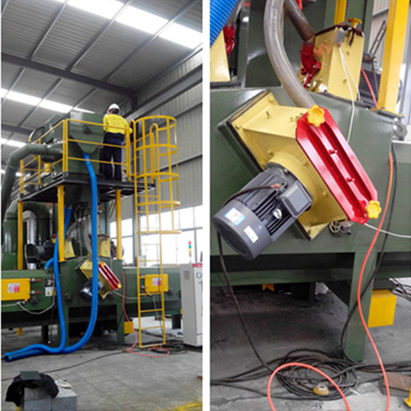 Concrete Blocks Through Type Abrator Shot Blasting Cleaning Machine