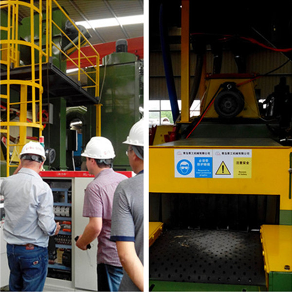 Concrete Blocks Through Type Abrator Shot Blasting Cleaning Machine
