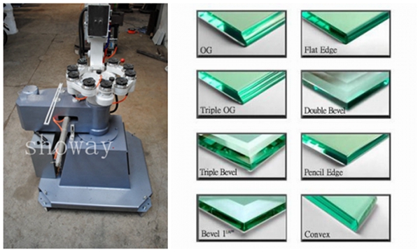 Glass Shape Edging and Beveling Machine